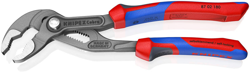KNIPEX - 87 02 180 SBA Tools - Cobra Water Pump Pliers, Multi-Component (8702180SBA)