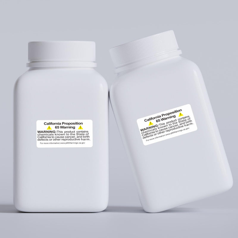 [Australia - AusPower] - California Prop 65 Warning Labels, 1×2 Inch P65 Health Consumer Alert Sign Chemical Safety Self Adhesive Stickers - 500 Labels Per Roll (10 Rolls) 