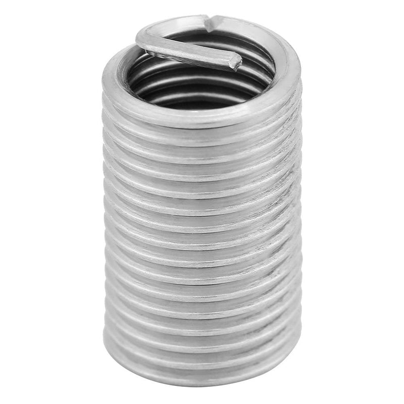 [Australia - AusPower] - 10 Pcs 304 Stainless Steel Helicoil M8 Helicoil Thread Repair Kit M8x1.25x3D Wire Screw Sleeve Inserts Thread Repair Kit 
