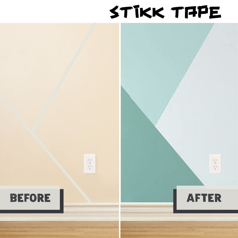 [Australia - AusPower] - STIKK Painters Tape - 1pk White Painter Tape - 2 inch x 60 yards - Paint Tape for Painting, Edges, Trim, Ceilings - Masking Tape for DIY Paint Projects - Residue-Free Painting Tape 2” - 1 Unit 