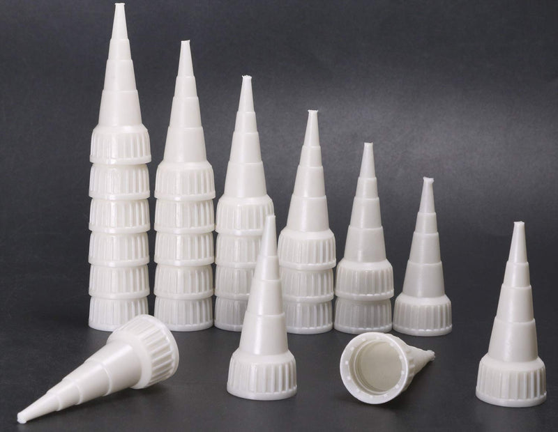 [Australia - AusPower] - 60 Pieces Snip Tip Applicator Cap Replacement for 3.7 Ounce E6000 Adhesive Tube 