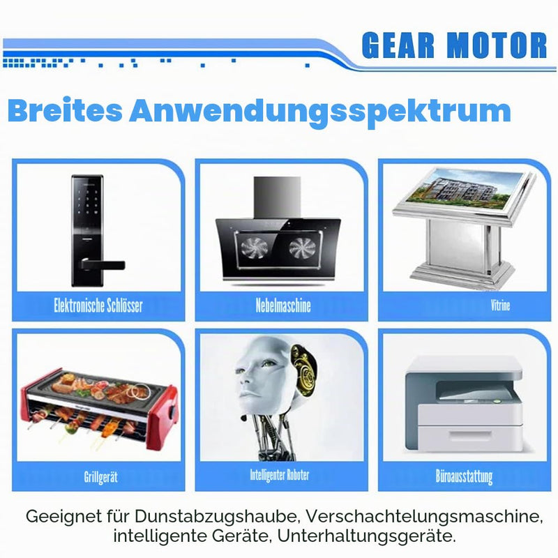 Gear Motor, Micro DC 6V Worm Gear Motor with Torque, Speed Reduction Motor 5/10/20/25/30/40/50/100/150RPM DC Reduction Motor (30RPM) 30RPM