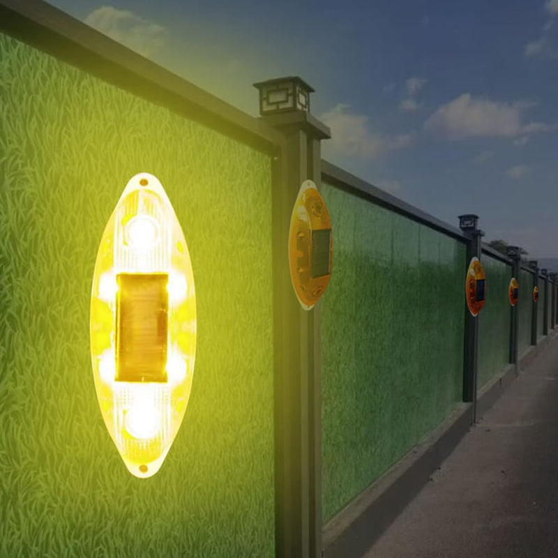 [Australia - AusPower] - Aolyty Solar Strobe Warning Light Outdoor Waterproof Bright Solar Safety Flashing Light Road Signs for Construction Site, Traffic, Dock, Marine, Stop Sign (Green) Green 