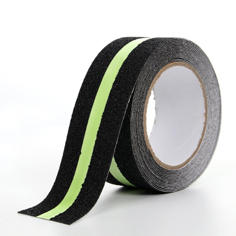 Frosted Anti Slip Tape Safety Warning Tapes Staircase Step Luminous Sticker Night Indicator Tape High Visibility Safety Marker Adhesive Bathroom Floor Fluorescent Anti Slip Sticker 5cmx5m