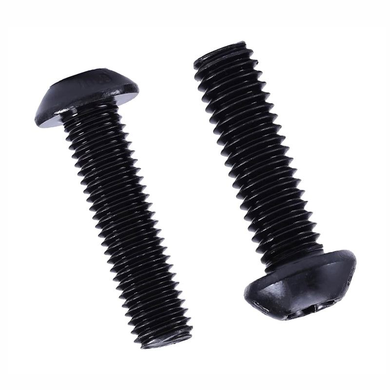 [Australia - AusPower] - 75Pcs Button Head Torx Drive Screws Bolts, Grade 10.9 Alloy Steel, M6 x 12/16/20/25/30 mm Star Drive Machine Screws Set with T30 Wrench, Black Oxide Finish, Fully Threaded Pitch : 1.0 mm Black-M6 Button Head Trox Screws 
