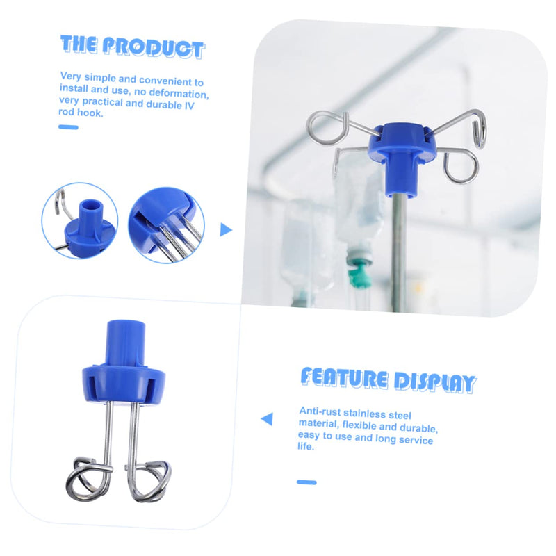 [Australia - AusPower] - Iv Pole Hook Belt Hanger Bag Hanger Shoe Rack Organizer Essentials Infusion Stand Hanging Hook Iv Pole Stand Vertical Infusion Rack Hook Infusion Rack Part Hook 