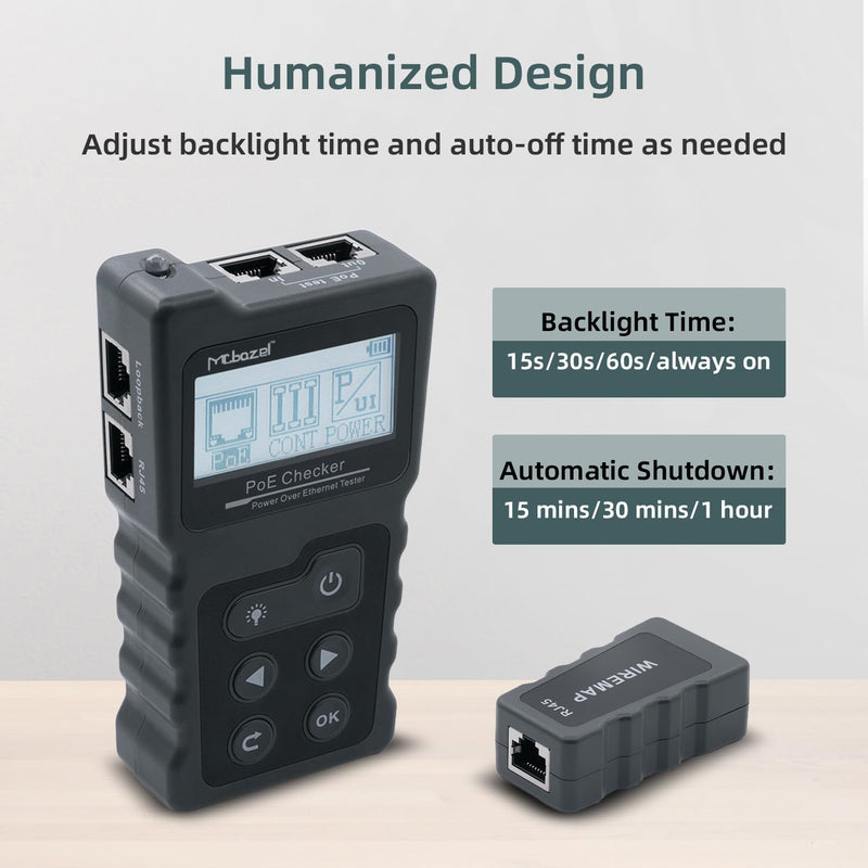 [Australia - AusPower] - Mcbazel Network Cable Tester, Ethernet Cable POE Tester for CAT5e/CAT6/CAT6a,for Tracker Underground Line Finder for Home Repair 