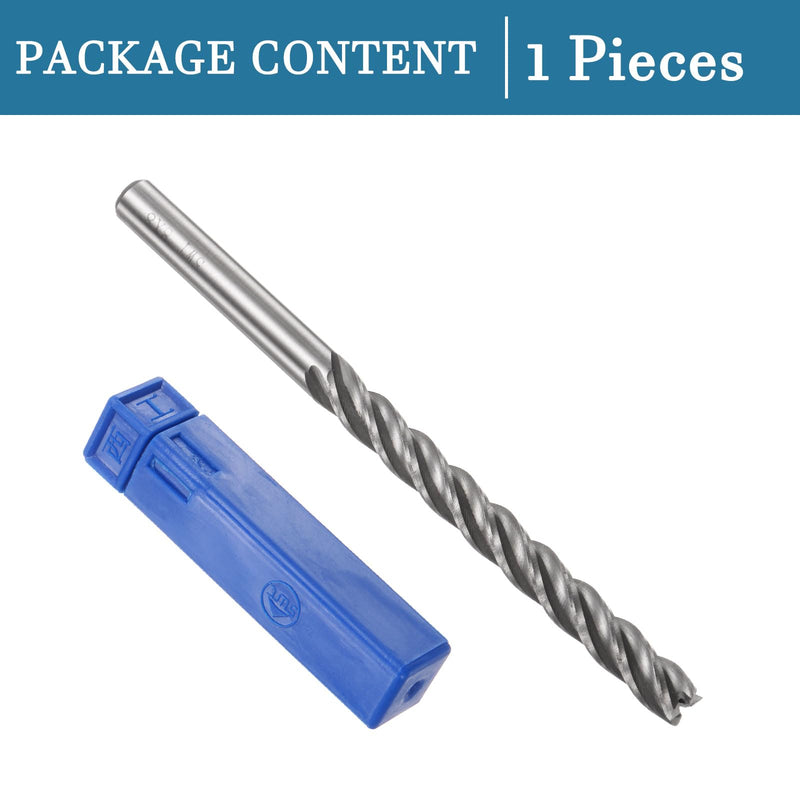 QUARKZMAN 8 mm Square Nose Cutter x 1 Piece High-Speed Steel 4 Groove Cutter for Groove Processing [8 mm Shank 120 mm Length] | 1 Piece, High-Speed Steel, For Groove Processing