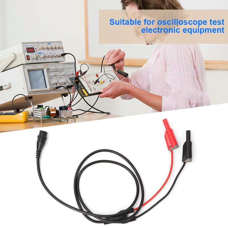 [Australia - AusPower] - Oumefar Professional BNC Male Plug to Safety Banana Plug Low Loss Coaxial Cable Test Connectors 100cm for Oscilloscope 