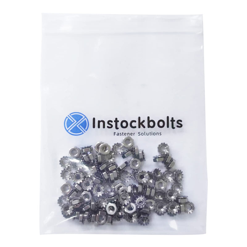 [Australia - AusPower] - #6-32 Keps Nuts with External Tooth Washer, K-Lock Keps Nuts 304 Stainless Steel Kep Lock Nut, 100Pcs-Pack 6-32(100pcs) 