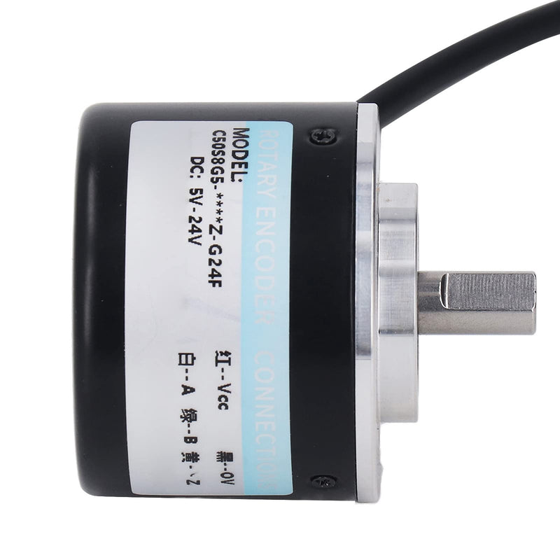 [Australia - AusPower] - Incremental Rotary Encoder, 1200/2000PR DC5V-24V 2 Phase Incremental Rotary Encoder, 50mm OD, PNP Output (2000P/R) 