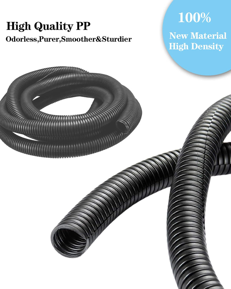 [Australia - AusPower] - 1/4 Inch Wire Loom Split Tubing - 16.5ft Cord Protector Electric Wires Covers, Automotive Wire Flexible Conduit, Plastic Wire Cover 1/4"-16.5ft 