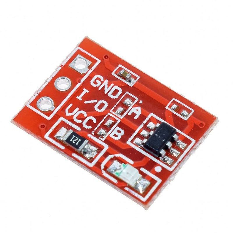 [Australia - AusPower] - JZK 10x TTP223 Self-Lock Capacitive Touch Switch Module, DC 2.5V - 5.5V Digital Capacitive Touch Sensor Switch Module, Single-Channel Transformation 