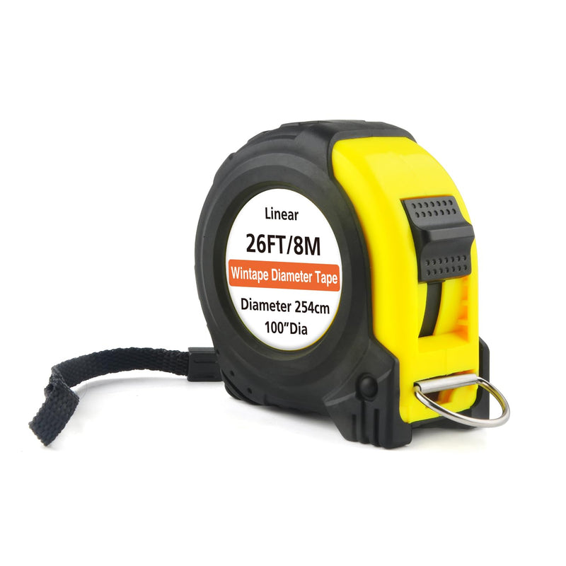 [Australia - AusPower] - WIN TAPE Steel Diameter Tape Measure - Imperial and Metric Pi Diameter Circumference Tape Measure 315in 805cm Use for Measuring Cylindrical Objects 