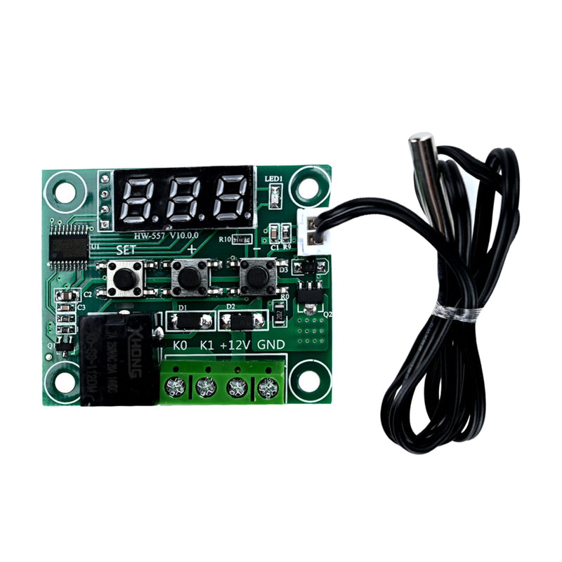 [Australia - AusPower] - 2pcs W1209 12V DC Digital Temperature Controller Board Micro Temperature Control Module Switch 