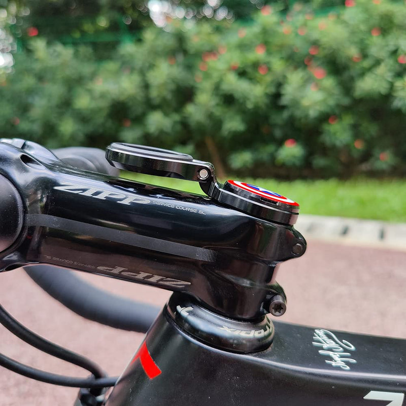 [Australia - AusPower] - Out Front Road Mountian Bike Stem Handlebar Adjustable Mount for Garmin Edge Wahoo Elemnt Bryton Rider Stages Dash Hammerhead Karoo(Black) Black 