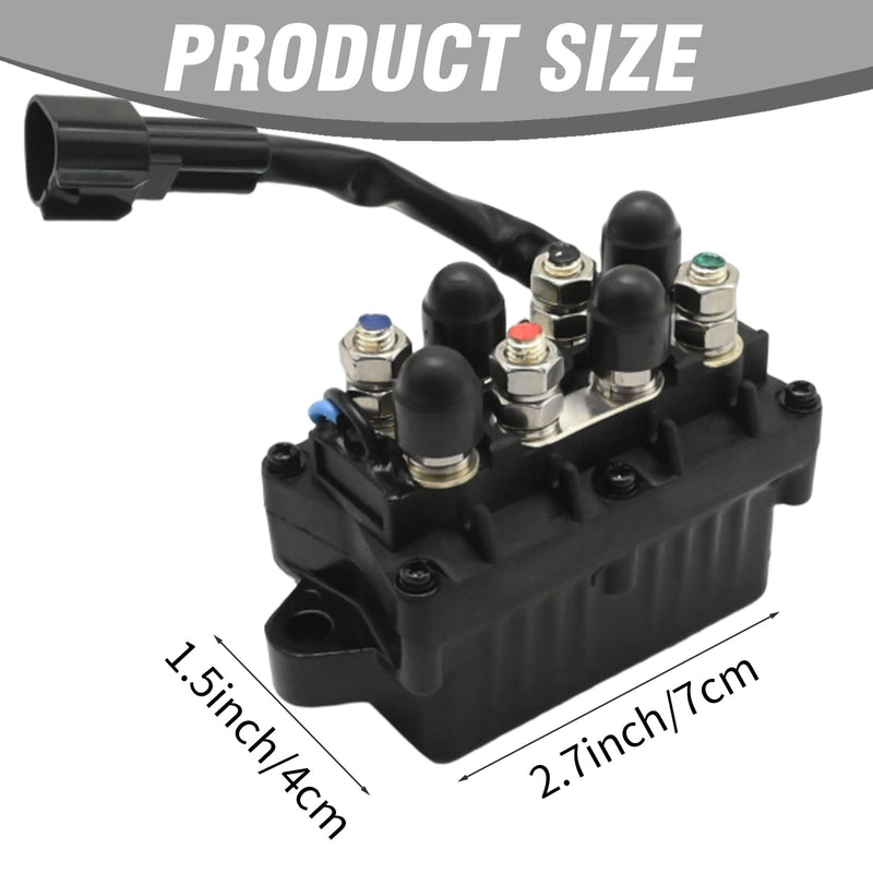 Hoypeyfiy Power Trim and Tilt Relay Assembly, Replacement for Yamaha 25-250HP Outboards 2 & 4 Stroke, 3-Wire Boat Trim Relay with Blue Green Black Wires, Replaces 61A-81950-00-00 61A-81950-01-00