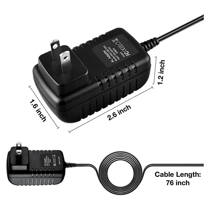 AC Adapter for Omron CompAir Compressor Nebulizer Comp A-I-R Kids NE-C801 NEC801 Power Supply