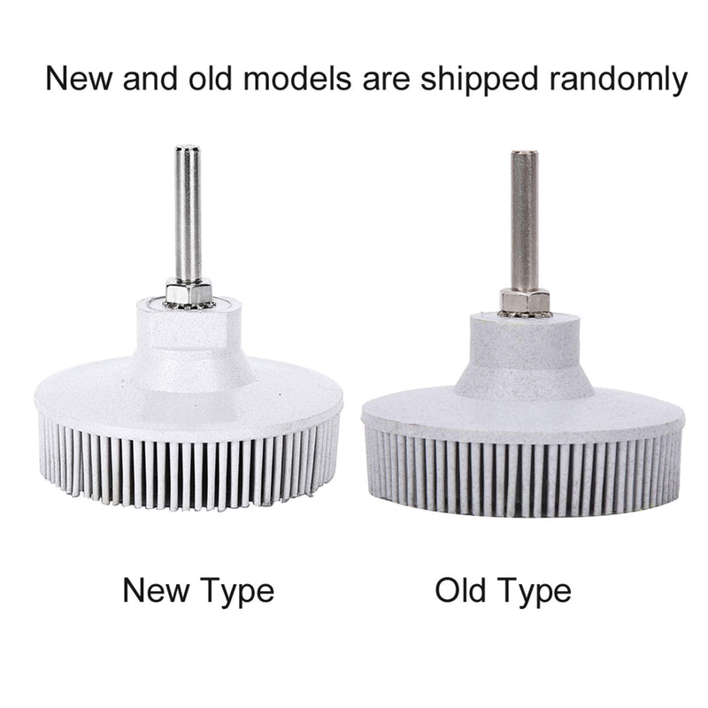 3-Inch Metal Bristle Disc Deburring Brush and Grinding Brush for Precise Deburring and Polishing - Fine Bristles with Emery Rubber, White