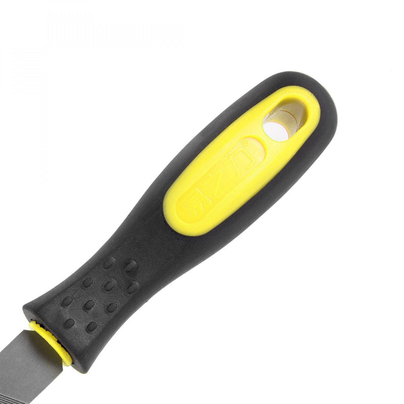 [Australia - AusPower] - uxcell Second Cut Grade High Carbon Hardened Steel Flat Mill File W Rubber Hand Grip Handle, 12-Inch 