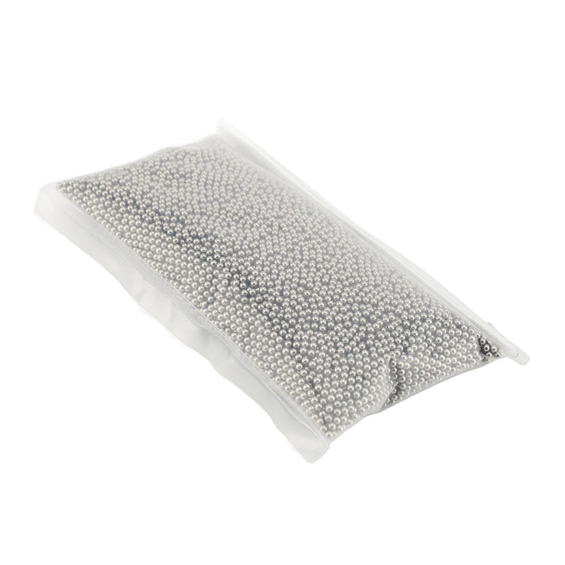 Stainless Steel Polishing Beads, Multifunctional Round Jewelery Polishing Beads Jewelery Polishing Accessories for Burr Removal for Jewelery Processing for Polishing Gold and Silver (2 mm / 0.08 2 mm / 0.08 inch size