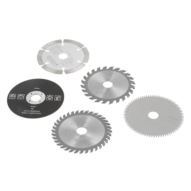 Goshyda High Quality Carbide Circular Saw Blade Fast Cutting 5 Pieces 85mm Inner Diameter 15mm for Electric Saw Machines [Versatile Tool]