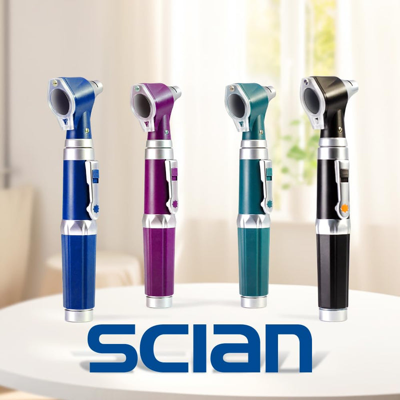 [Australia - AusPower] - Scian Otoscope - Ear Scope with Light, Ear Infection Detector and Pocket Ear Checker Kit with 3X Magnify Lens, Suitable for Kids, Adults, Doctors, Pets(Green) Green 