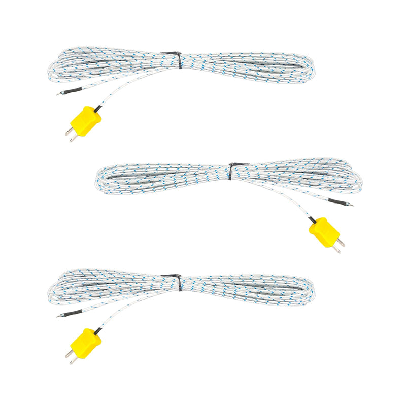[Australia - AusPower] - K Type Mini-Connector Thermocouple Temperature Probe Sensor K Type Thermocouple Wire Temperature Sensing Line Measure Range -40 to 400 Celsius, Compatible with TM902C/ TES1310 (6 Meter) 6 Meter 