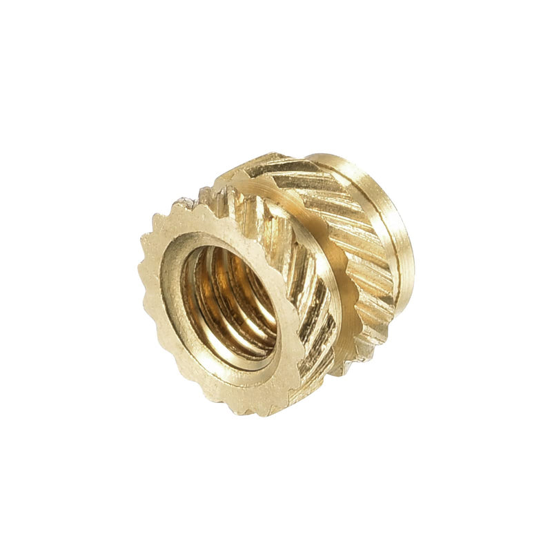 [Australia - AusPower] - uxcell knurled Insert Nuts, 120Pcs M3 x 4mm L x 5mm OD 3D Printing Brass Nuts Female Threaded Inserts Brass Heat Set Insert Embedment Nut M3 x 4mm x 5mm 