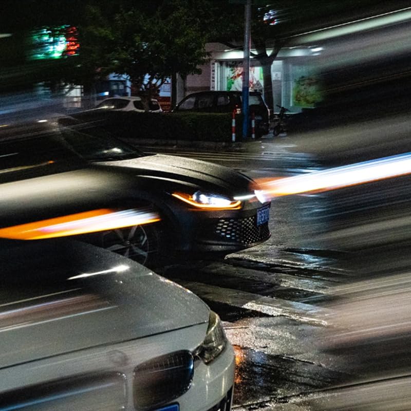 Handheld 100mm Dual Ghost Motion Blur Fx Filter—Lens Prism Creates Dynamic Speed Stretch Effects (Long-Shaped)