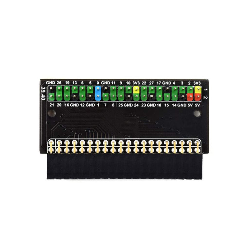 Fits Raspberry Pi 400 GPIO Header Adapter, 2 x 40-Pin Header, Leaning Version, Angled Header Expansion, Convenient to Use Hats (PI400-GPIO-ADAPTER-A)