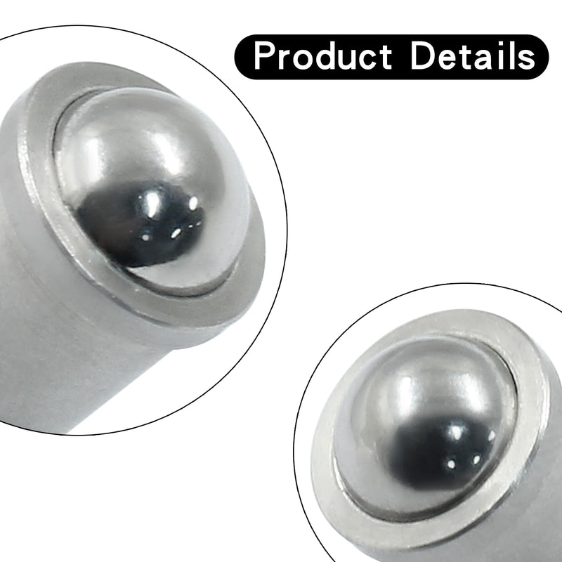 [Australia - AusPower] - 10 pcs Ball Plungers 0.39" Diameter Ball Bearing 304 Stainless Steel Push Fit Ball Spring Smooth Plunger for Door, Cabinet, Closet Drawer?? 10x13? 0.39"x0.51"(D*H) 10 