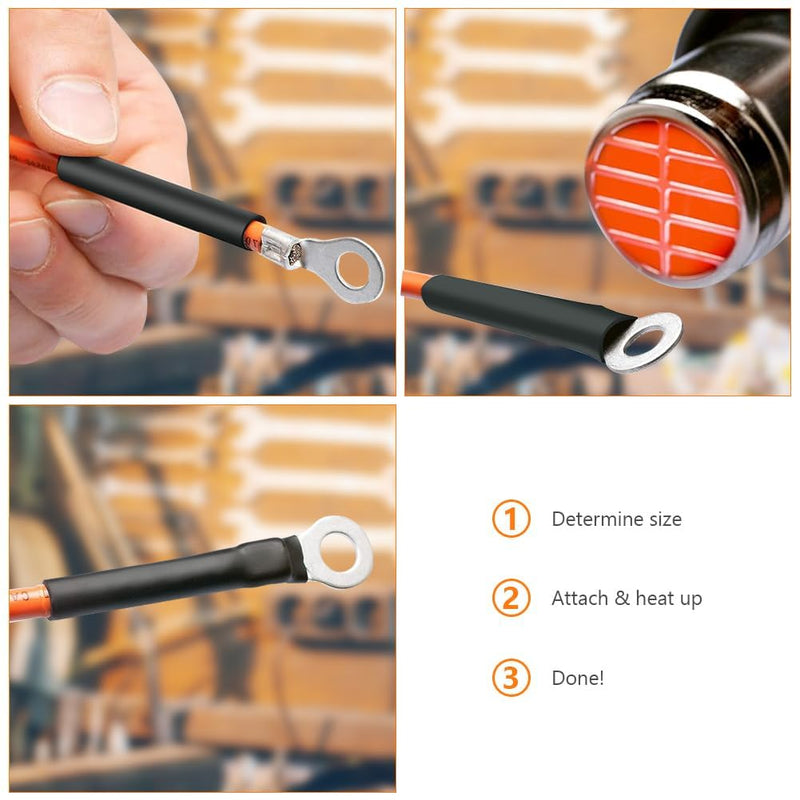 3:1 Heat Shrink Tube, Diameter 15.4 mm, 1.5 m Length, Heat Shrink Tubing, Waterproof Cable, Connect, Heat Shrink Tubing, Insulation Tape, Black for Cable Insulation, Marking, Cable Bundling, Repair (Diameter 15.4 mm) Durchmesser 15,4 mm