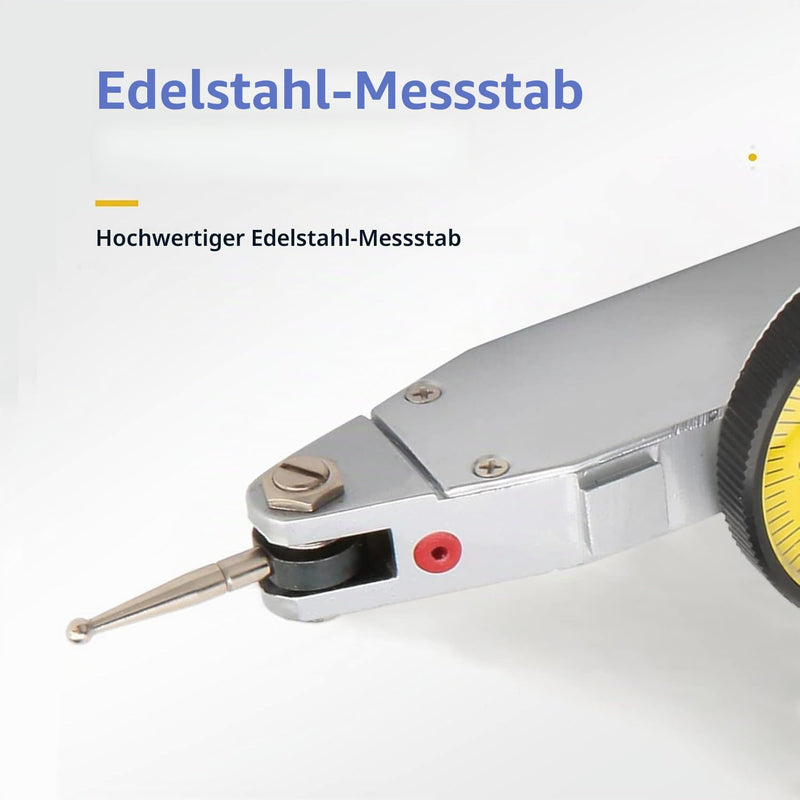 Mechanical Dial Indicator, 0-0.8mm Precision Dial Indicator, 0.01mm Accuracy Precision Lever, Shockproof Dial Indicator, Industrial Dial Indicator