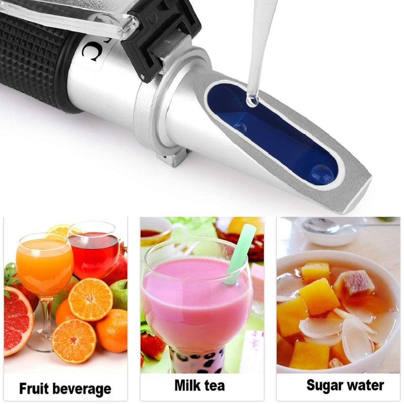 [Australia - AusPower] - Brix Meter Refractometer 0~32%, Handheld Brix Refractometer Sugar Content Test, High Accurate Brix Measurement Tool with ATC for Fruit Beverages & Juice Brix: 0~32% 