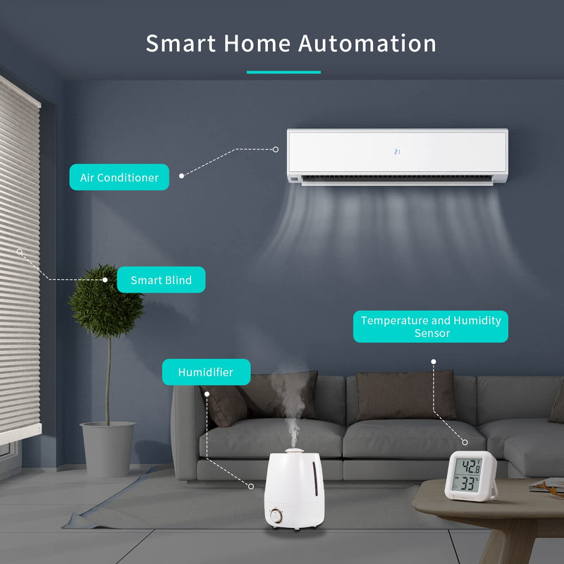 [Australia - AusPower] - THIRDREALITY Zigbee Temperature and Humidity Sensor with Digital LCD Display, ZigBee Hub Required, App Records, Remote Monitoring and Smart Home Automation, AAA Batteries Included 