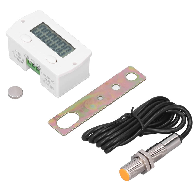 [Australia - AusPower] - Digital Counter Mini 6 Digit Electronic Component Other Sensors Electronic Counter with Magnetic Induction Counter Switch for Punching Machines Machine Tools 