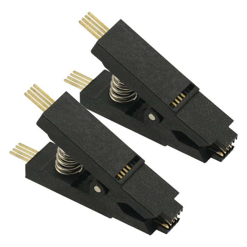 [Australia - AusPower] - 2Pcs SOIC8 SOP8 Programmer Testing Clip SOP SOIC 8 SOIC8 DIP8 DIP 8 SOP8 Pin IC Test Clamp 
