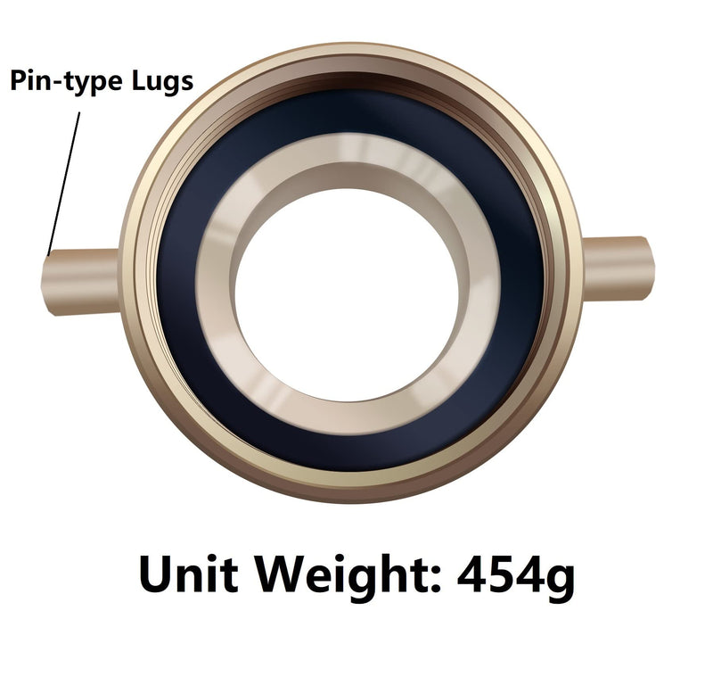 [Australia - AusPower] - Fire Hydrant Adapter, 2-1/2" NST (NH) Female x 2" NPT Male Brass Fire Hose Hydrant Adapter with Pin Lug Fire Equipment Fitting Nipple for Fire Hydrants, Hoses, Pipes 2-1/2" NH Female x 2" NPT Male 