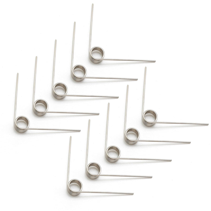 [Australia - AusPower] - 10Pcs Stainless Steel Small Torsion Spring 50Mm 90 Degree Torsional Spring 