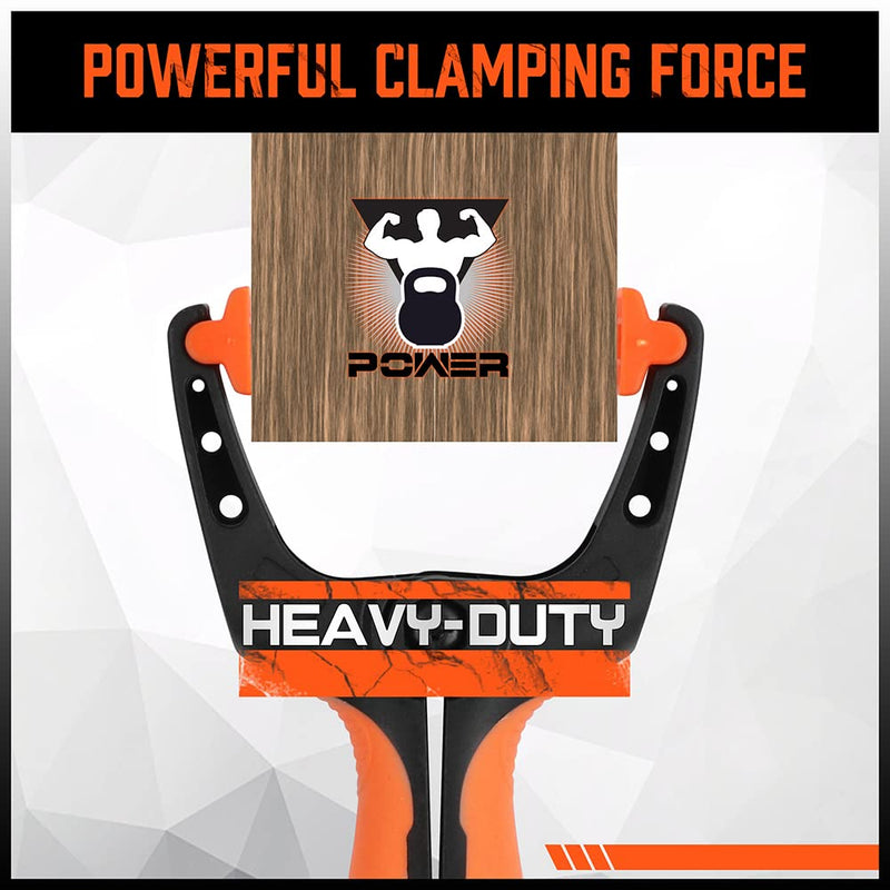 [Australia - AusPower] - HORUSDY 8-Pack Spring Clamps Heavy Duty, 5-inch Large Plastic Clamps for Crafts with 2-3/8Inch Jaw Opening for DIY, Gluing, Clamping and Securing 