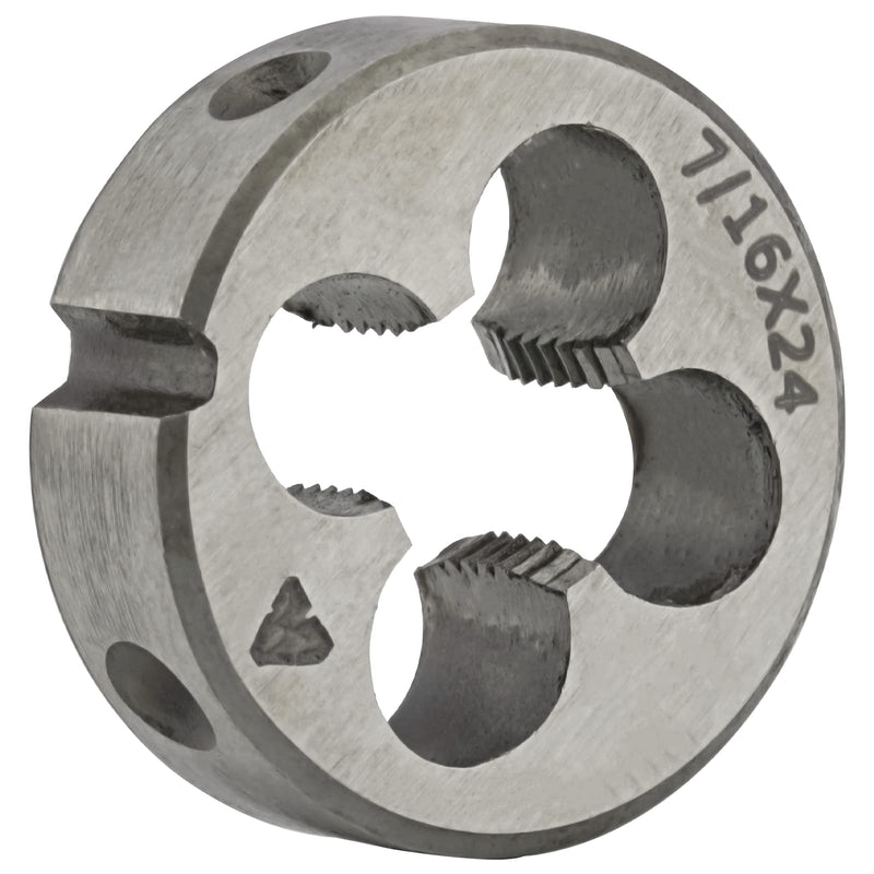 [Australia - AusPower] - 7/16"-24 UNS HSS Tap And Die Set, 7/16 x 24 UNS Machine Thread Tap And Round Thread Die Right Hand 7/16"-24 UNS 