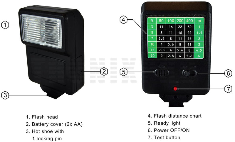 [Australia - AusPower] - Digital Camera Flash with Shoe Bracket for Sony, Nikon, Canon, Pentax, Olympus & More Cameras & Camcorders 