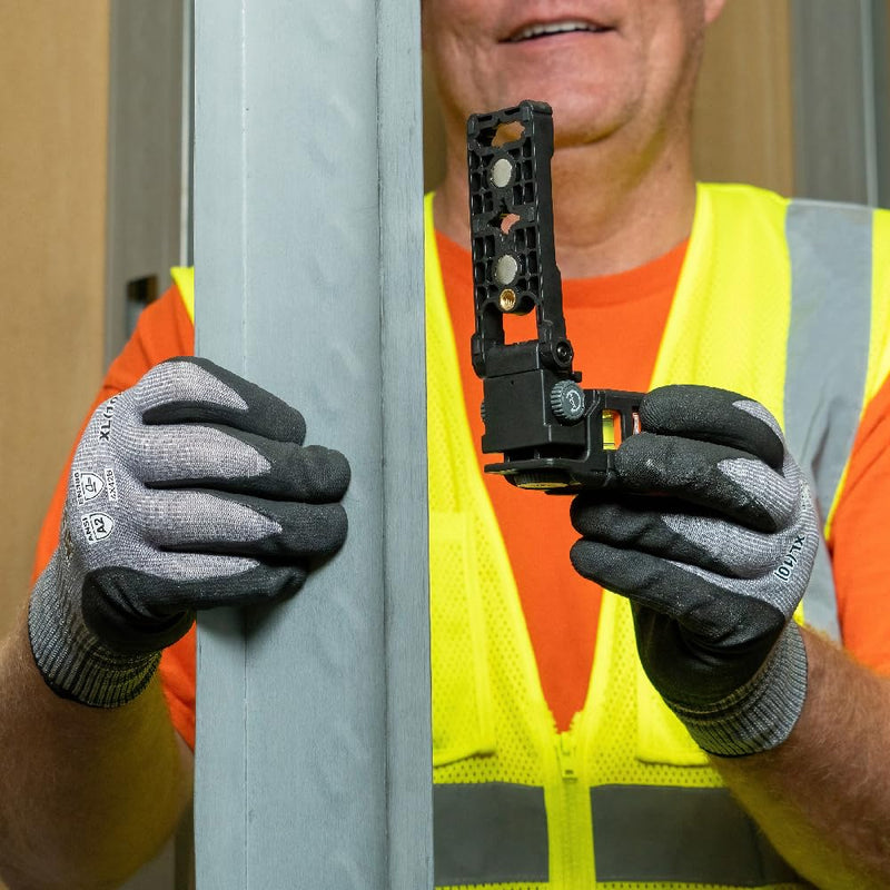 [Australia - AusPower] - Klein Tools 93PTL Magnetic Pocket Laser Level, Bright Red Leveling and Alignment Tool, 3 Bubble Vials, 360-Degree Wall Attachment, Picture Hanging Red Line 