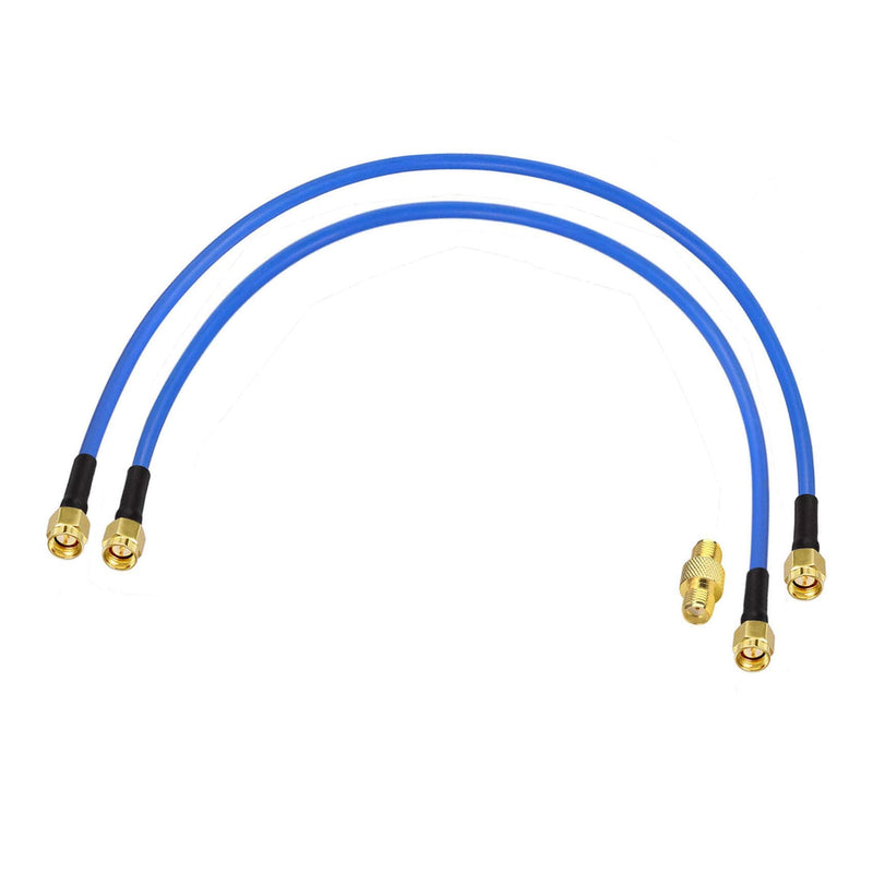 [Australia - AusPower] - BINGFU SMA Male to SMA Male RG402 0.141" Semi Flexible Coaxial Jumper Cable 12 inch 30cm (2-Pack) for Portable VNA Vector Network Analyzer Antenna Analyzer Spectrum Analyzer SWR Meter Tester 12 inch / 0 - 3GHz 