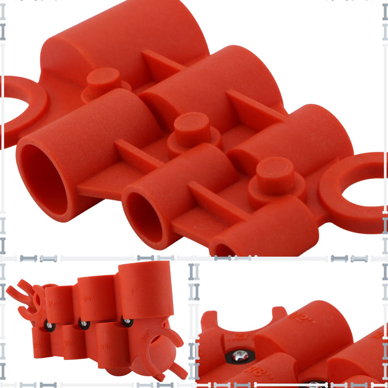 [Australia - AusPower] - U.S. Solid Deburring Pipe and Depth Gauge Tool, Copper, CPVC, PE-RT, HDPE, PEX,1/4", 3/8" 1/2", 5/8",3/4" and 1" Sizes 