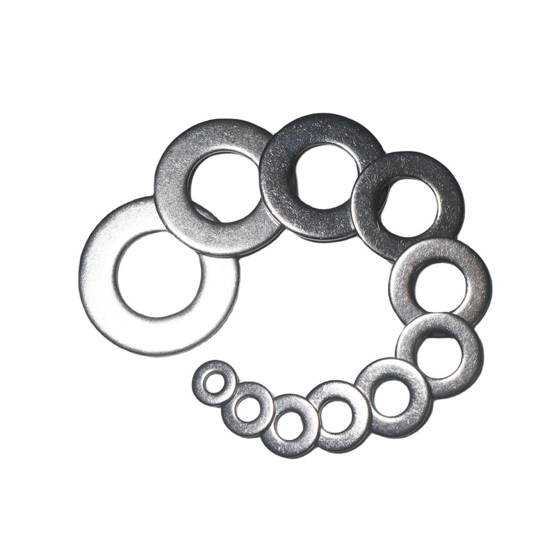 [Australia - AusPower] - 3/4" Flat Washer, 18-8 (304) Stainless Steel Washers Flat, 3/4 inch Stainless Flat Washers, 3/4" x 1-1/2" Washers Flat; 18pcs 3/4" x 1-1/2" - 18pcs Silver 