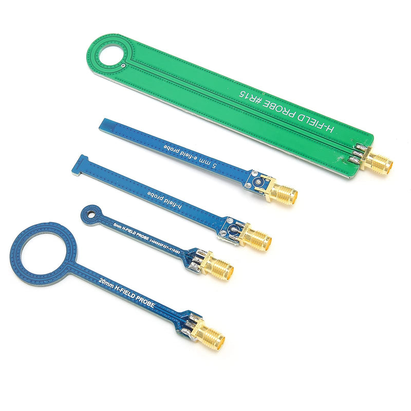 [Australia - AusPower] - 5Pcs Magnetic Field Probe, EMC EMI Near Field Conduction Test Antenna Set 9KHz 3GHz SMA Female Antenna Fine for Conducted Radiation 