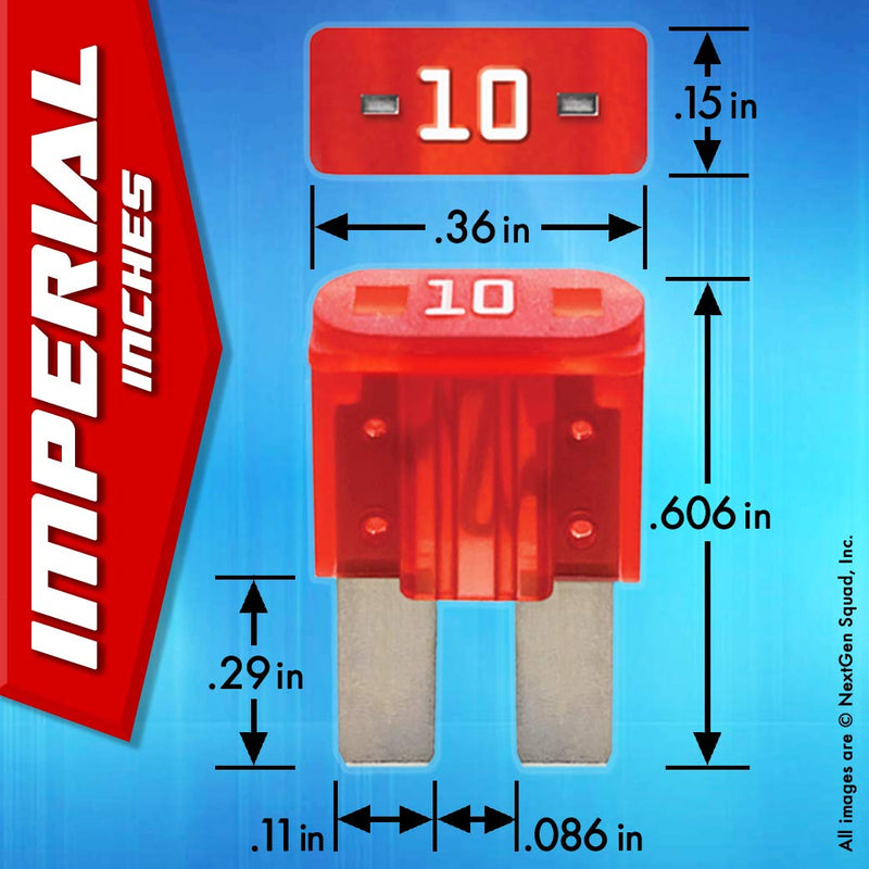 [Australia - AusPower] - Micro2 APT ATR 120 Piece Automotive Commercial Car Fuse Assortment (119 Micro 2 Blade Fuses + Fuse Puller) 5A 7.5A 10A 15A 20A 25A 30A 