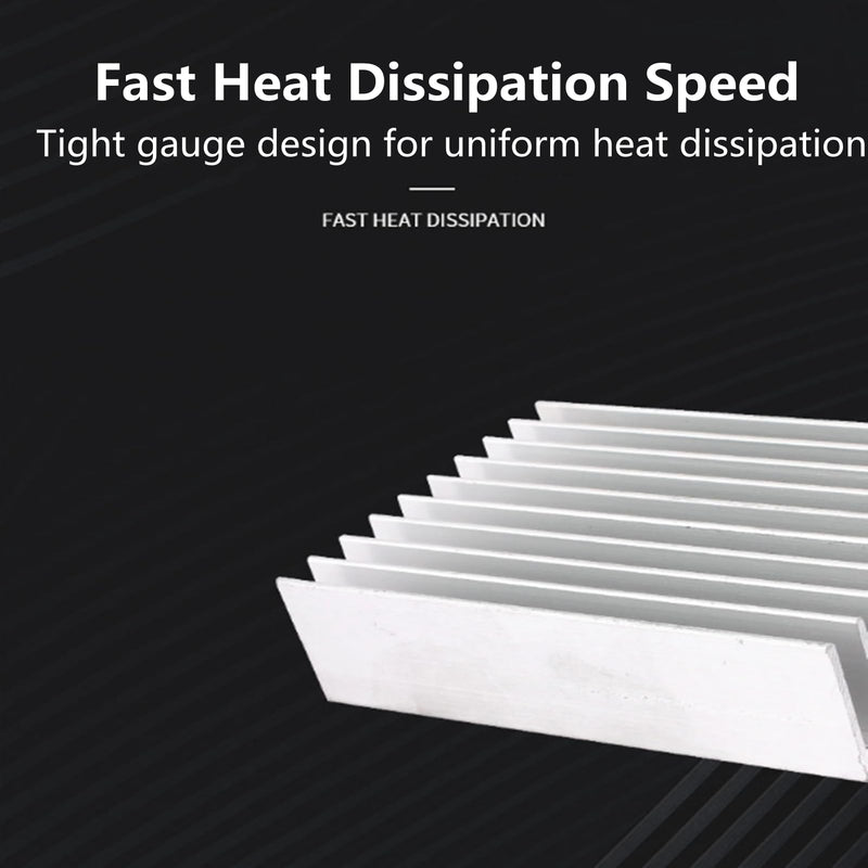 [Australia - AusPower] - 1 piece aluminium heat sink/cooling fins, heat sink heat sink set, 24 teeth, 150 mm heatsink, 150 x 59 x 25 mm 